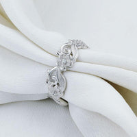 Sterling Silver Vintage Wedding Ring Jewelry For Women - sparklingselections
