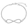 Silver Infinity Bridal Bracelet