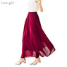 new Women Chiffon Maxi Skirt size mlxl