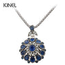 Fashion Resin Silver -Plated Pendant Necklace