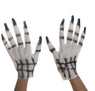 White Fancy Dress Costume Gloves Halloween Decoration