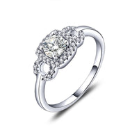 Big Topaz Ring Silver Wedding Elegant Ring - sparklingselections