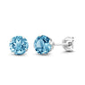 Women Natural Topaz Peridot Garnet Stud Earrings