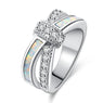 Cubic Zirconia Jewelry Wedding Party Engagement Love Statement Ring