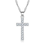 Silver Color Cross Necklaces Pendants For Women