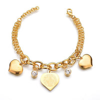 Womens Heart Shape  Charm Bracelets - sparklingselections