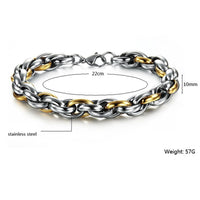 Twisted Chain Men Bracelet - sparklingselections