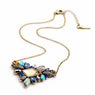 Women's Fashion Rhinestone Pendant Golden Chain Collar Choker Necklace