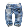new Soft Denim Embroidery Floral Jeans for kids size 121824m