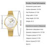New Simple Fashion Women Stainless Steel Watch Bracelet