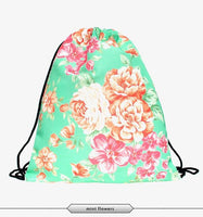 New stylish flower 3D Printing Backpack for Women - sparklingselections