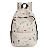 new Printed Navy Style School Bag For Teenage Girls price greater than 8 dollar - sparklingselections