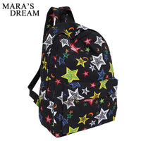 new Canvas light weight Star Printing Backpacks - sparklingselections