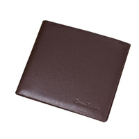 new Men Solid Color Leather Wallet - sparklingselections