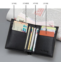 new Ultra thin men casual leather wallet - sparklingselections