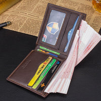 new Men Leather Credit Card Business wallet - sparklingselections