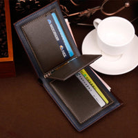 new Classic Famous Brand Solid Leather Men wallets - sparklingselections