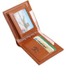 New Fashion Men Brown Billfold Coffee Leather Wallet