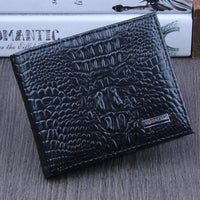 new Men Crocodile pattern Leather wallet - sparklingselections