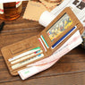 new Men's casual short leather wallet