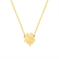 Four Leaf Clover Stainless Steel Pendant Necklace Antique Pendant Jewelry - sparklingselections