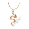 Gold Color Snake Pendants Necklace