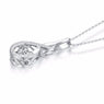 Women's Champagne White Color Infinity Necklace