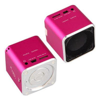 New Hot Fuschia Mini Loud speaker For MP3 Player - sparklingselections