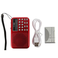 new Portable Rechargeable LED Display Panel Stereo FM Radio Speaker - sparklingselections