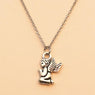 Angel Silver Plated Pendant Necklace For Women