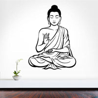 New Meditating Buddha DIY Removable Wall Sticker - sparklingselections