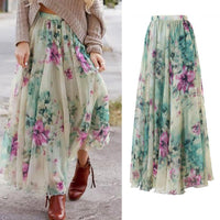 new Sexy Women Summer Floral Long Skirts size sml - sparklingselections
