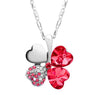Fashion Crystal Clover Pendant Necklace