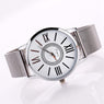 New Silver Pattern Women Luxury Stainless Steel Quartz Watch
