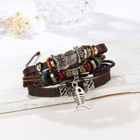 Unisex Handmade Retro Leather Bracelet - sparklingselections