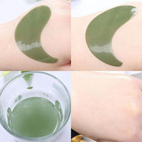 Women's 1 Set 60PCS Beauty Green Tea Powder Gel Collagen Eye Masks Sheet - sparklingselections