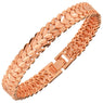 Lovers' Rose Gold Color Carving Wristband