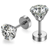 Stainless Steel Crystal Stud Women Earrings - sparklingselections