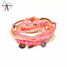 Stretch Acrylic Beaded Bohemian Lady Bracelet Bangle