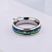 Fashion Titanium Black Temperature Emotion Ring - sparklingselections