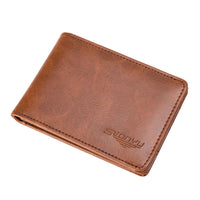 New Men Bifold Business PU Leather Wallet - sparklingselections