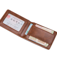 New Men Bifold Business PU Leather Wallet - sparklingselections