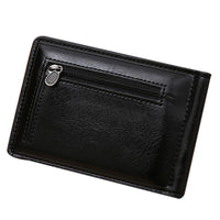 New Men Mini Zipper Leather Wallet - sparklingselections