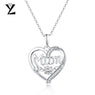 Sterling Silver Initial Necklaces Pendant Best Gift for Mom