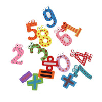 New Wooden Math Digital Fridge Stickers For Kids Children - sparklingselections