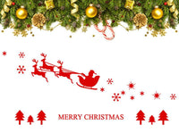 Merry Christmas Santa Claus Window stickers 120*58cm - sparklingselections