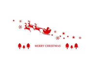 Merry Christmas Santa Claus Window stickers 120*58cm - sparklingselections