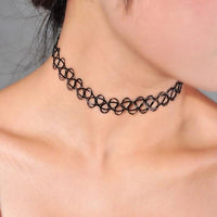 Collares Vintage Stretch Tattoo Choker Necklaces For Women - sparklingselections