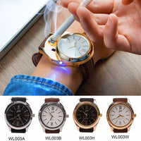 New Stylish Electronic Rechargeable USB Lighter Wrist Watch - sparklingselections