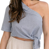 new Women Summer Striped top size sml - sparklingselections